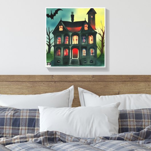 Halloween Skeletons Canvas Afdruk (Insitu (Slaapkamer))