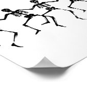 Halloween Skeletons Dancing Poster (Hoek)
