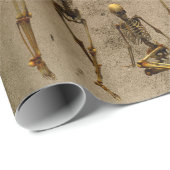 Halloween Skeletons Dansende Scary Spooky Cadeaupapier (Rol Hoek)