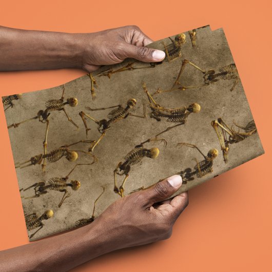 Halloween Skeletons Dansende Scary Spooky Cadeaupapier