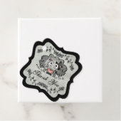 Halloween Skeletons Grey & Black Hartelijk dank Bedankjes Labels (In situ)