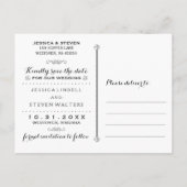 Halloween Skeletons & Heart Matching Bewaar de dat Aankondigingskaart (Achterkant)