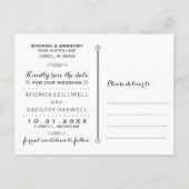 Halloween Skeletons & Heart Matching Bewaar de dat Aankondigingskaart (Achterkant)