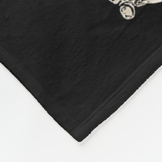 Halloween Skeletons Ive Got Your Back Costume Men  Fleece Deken (Hoek)