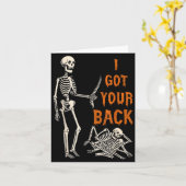 Halloween Skeletons Ive Got Your Back Costume Men  Kaart (Gele Bloem)