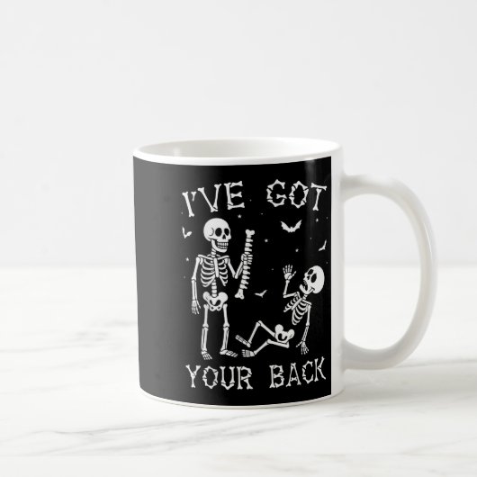 Halloween Skeletons Ive Got Your Back Costume Men Koffiemok (Rechts)