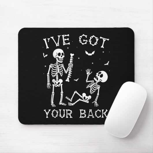 Halloween Skeletons Ive Got Your Back Costume Men  Muismat (Met muis)