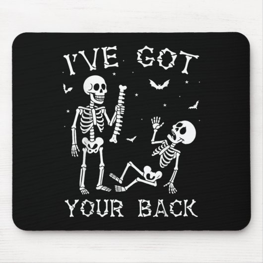 Halloween Skeletons Ive Got Your Back Costume Men Muismat (Voorkant)