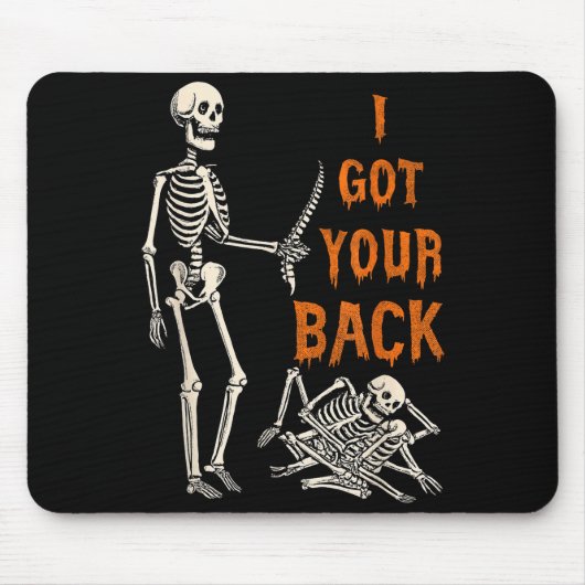 Halloween Skeletons Ive Got Your Back Costume Men Muismat (Voorkant)