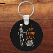 Halloween Skeletons Ive Got Your Back Costume Men Sleutelhanger (Voorkant)