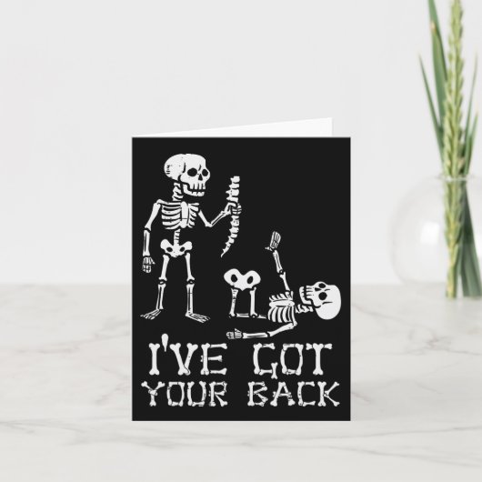 Halloween Skeletons Ive Got Your CK Kostuum Mannen Kaart (Voorkant)