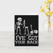 Halloween Skeletons Ive Got Your CK Kostuum Mannen Kaart (Gele Bloem)
