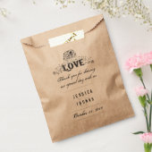 Halloween Skeletons LIEFDE Trouwnamen Dank u Bedankzakje (Gezegeld)