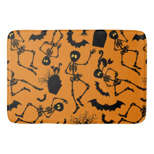 Halloween Skeletons Macabre Dance Badmat