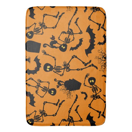 Halloween Skeletons Macabre Dance Badmat (Voorkant Verticaal)