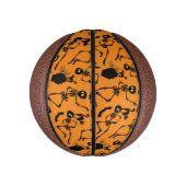 Halloween Skeletons Macabre Dance Basketbal (Verticaal)