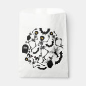 Halloween Skeletons Macabre Dance Bedankzakje (Voorkant)