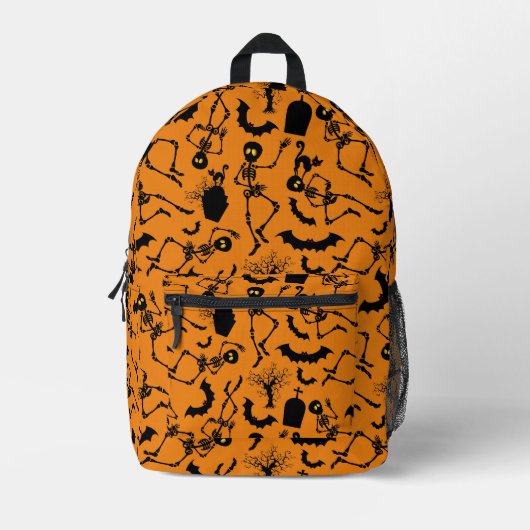Halloween Skeletons Macabre Dance Bedrukte Rugzak (Voorkant)