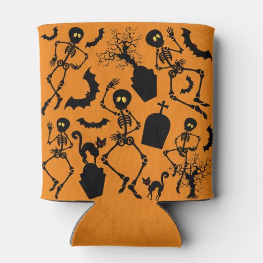 Halloween Skeletons Macabre Dance Blikjeskoeler (Achterkant)