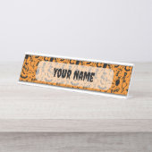 Halloween Skeletons Macabre Dance Bureau Naambordje (Voorkant)