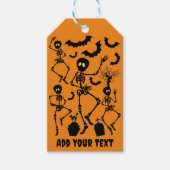 Halloween Skeletons Macabre Dance Cadeaulabel (Voorkant)
