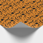 Halloween Skeletons Macabre Dance Cadeaupapier (Hoek)