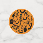 Halloween Skeletons Macabre Dance Confetti (Kleine voorkant)