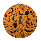 Halloween Skeletons Macabre Dance Dartbord (Voorkant)
