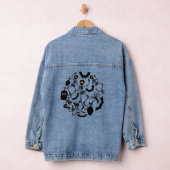 Halloween Skeletons Macabre Dance Denim Jacket (Hangar)