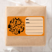 Halloween Skeletons Macabre Dance Etiket (Insitu)