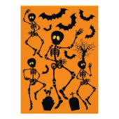 Halloween Skeletons Macabre Dance Foto Afdruk (Voorkant)