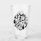 Halloween Skeletons Macabre Dance Glas (Achterkant)