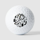 Halloween Skeletons Macabre Dance Golfballen (Voorkant)