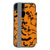 Halloween Skeletons Macabre Dance Incipio iPhone Portemonnee Hoesje (Agenda Achterkant)