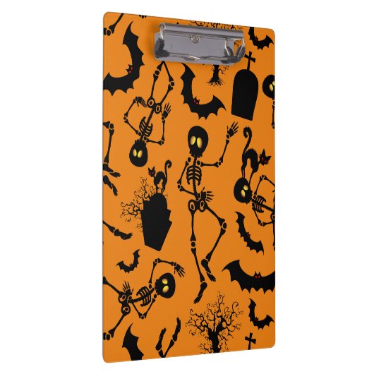 Halloween Skeletons Macabre Dance Klembord (Rechts)