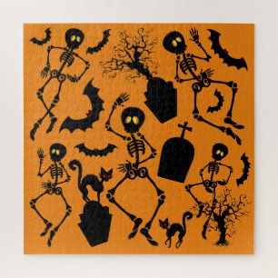 Halloween Skeletons Macabre Dance Legpuzzel