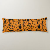 Halloween Skeletons Macabre Dance Lichaamskussen (Achterkant)