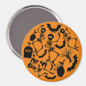 Halloween Skeletons Macabre Dance Magneet (Voorkant / Achterkant)