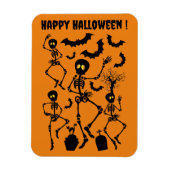 Halloween Skeletons Macabre Dance Magneet (Verticaal)