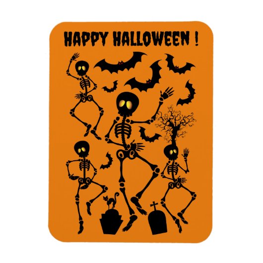 Halloween Skeletons Macabre Dance Magneet (Verticaal)