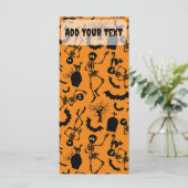 Halloween Skeletons Macabre Dance Menu (Staand voorkant)