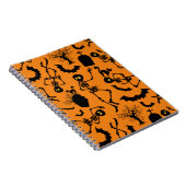 Halloween Skeletons Macabre Dance Notitieboek (Rechterzijde)