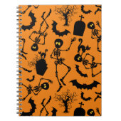 Halloween Skeletons Macabre Dance Notitieboek (Voorkant)