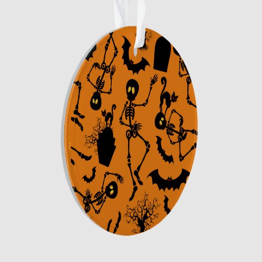 Halloween Skeletons Macabre Dance Ornament (voorkant)