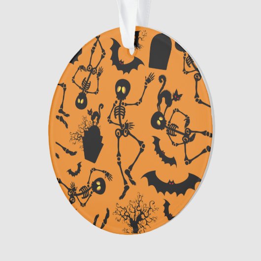 Halloween Skeletons Macabre Dance Ornament (voorkant)