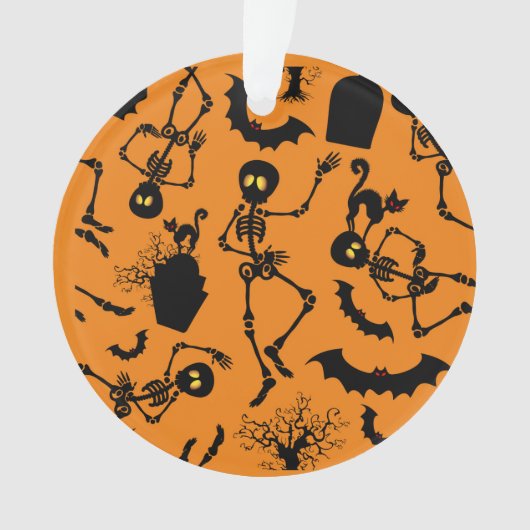 Halloween Skeletons Macabre Dance Ornament (voorkant)