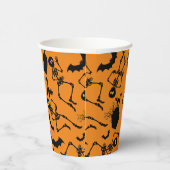 Halloween Skeletons Macabre Dance Papieren Bekers (Rechts)