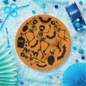 Halloween Skeletons Macabre Dance Papieren Bordje (Feest)