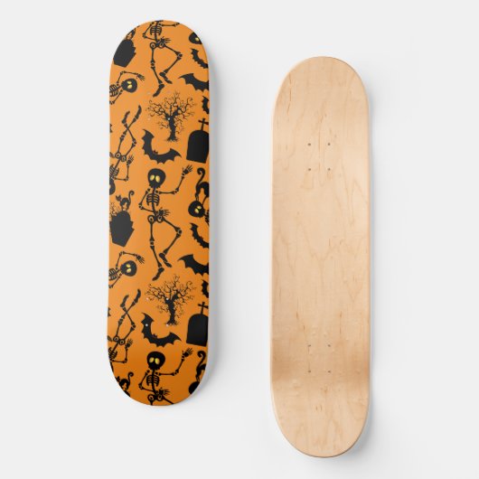Halloween Skeletons Macabre Dance Persoonlijk Skateboard (Voorkant)