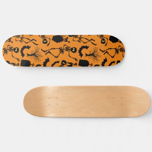 Halloween Skeletons Macabre Dance Persoonlijk Skateboard (Horizontaal)